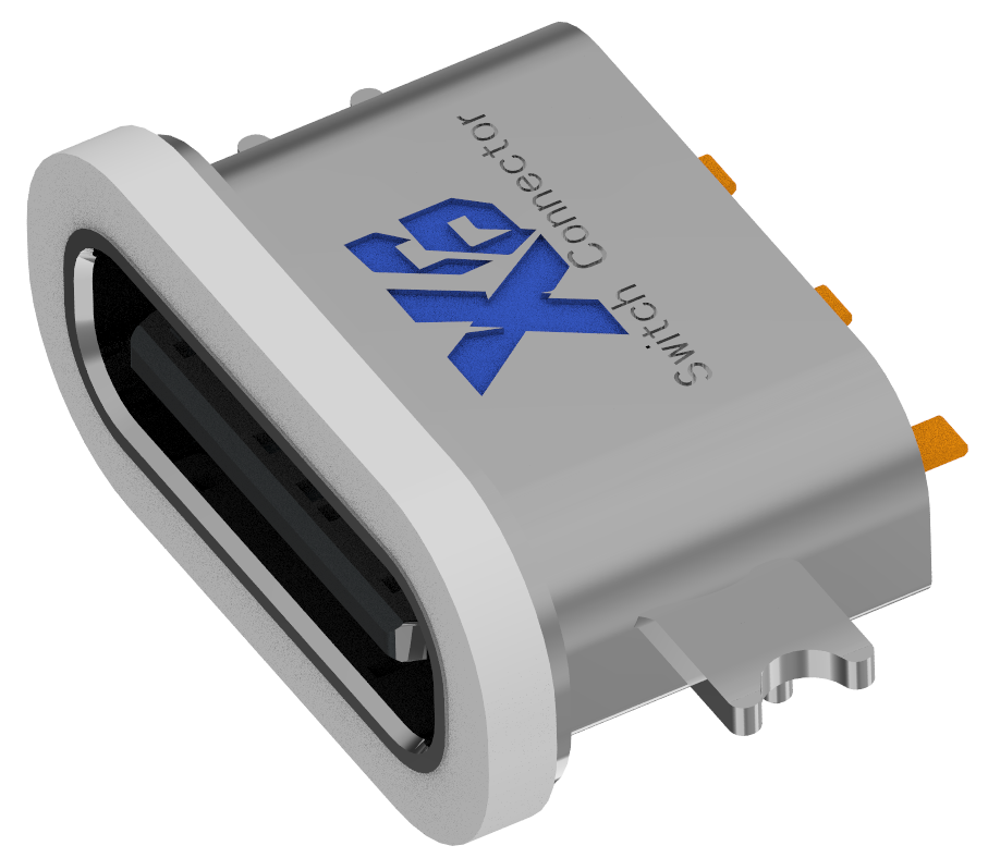 XB-TYPE C 3P 침판 0.8 방수 암좌 L = 6.7mm(강판 포함)